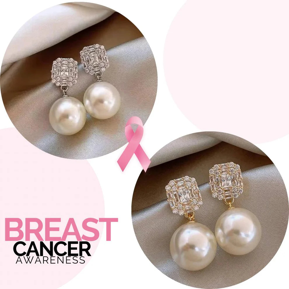 Breast Cancer Awareness | Luxe Pearl Earrings