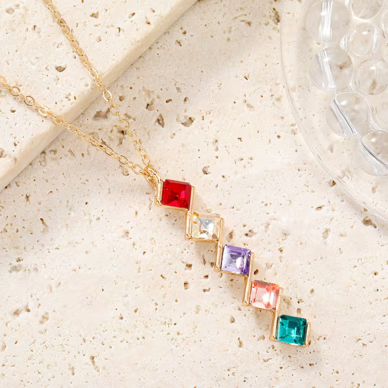 All Cancer Awareness | Five Stones Necklace