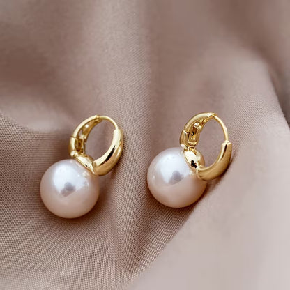 Breast Cancer Awareness | Classic Pearl Earrings