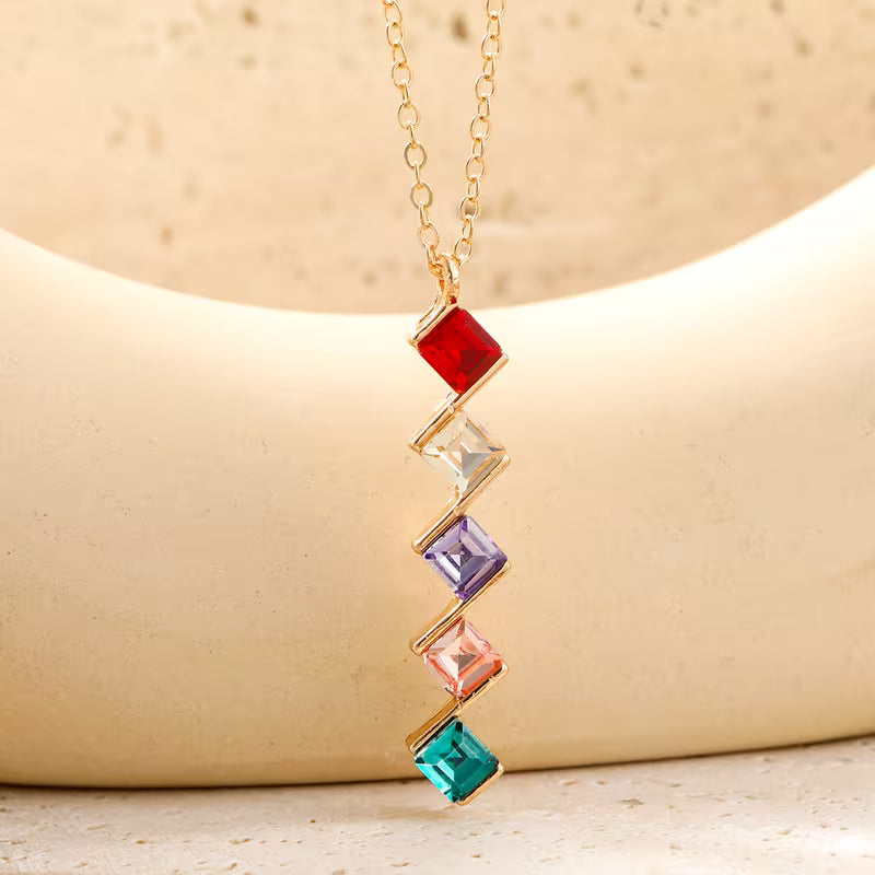 All Cancer Awareness | Five Stones Necklace