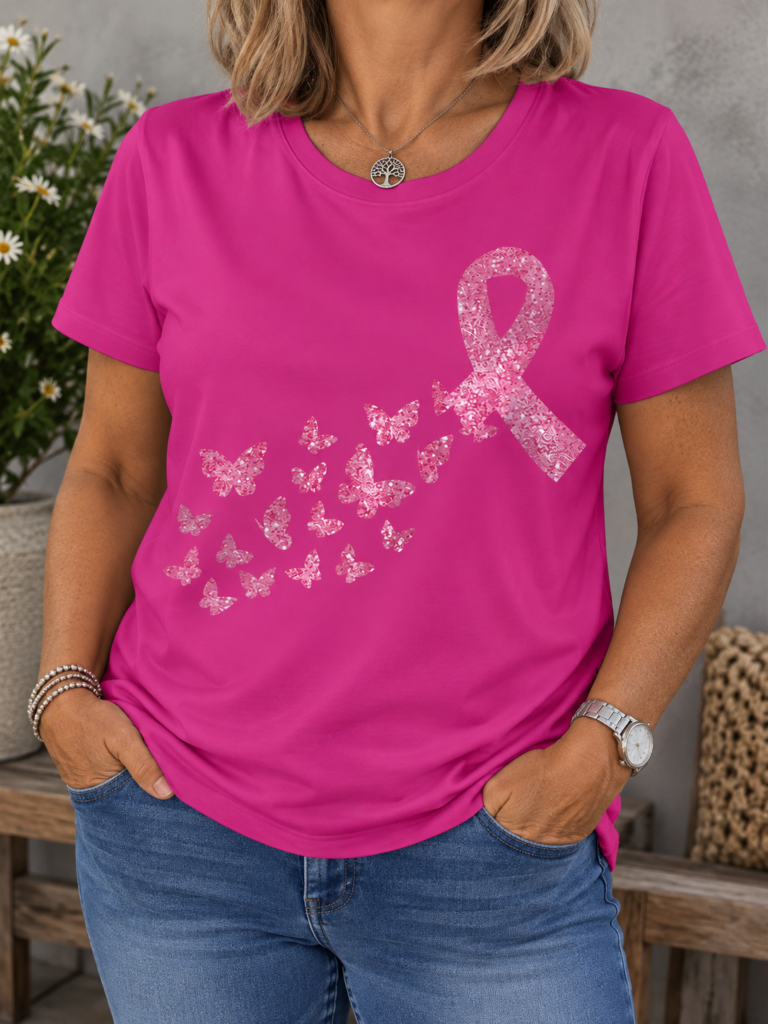 Sparkle Ribbon Tshirt