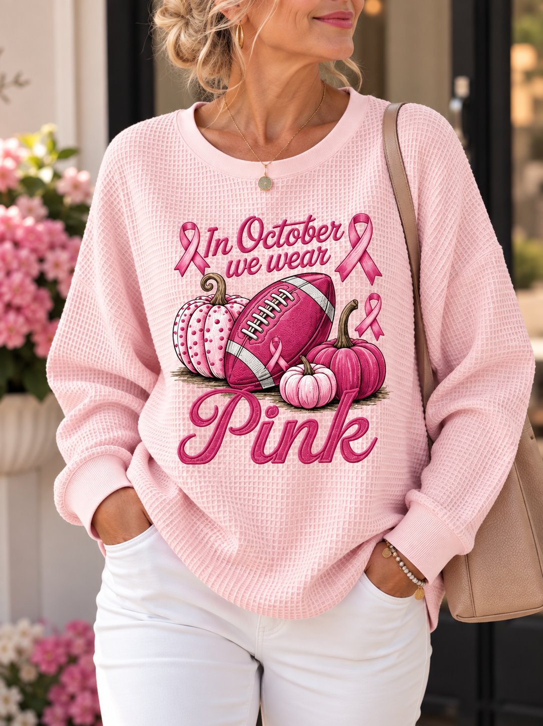 This October we wear Pink 2026 Long Sleeve Top