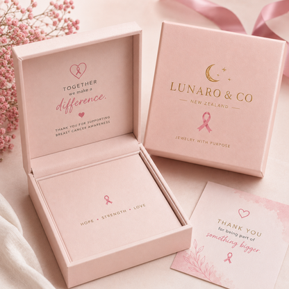 Breast Cancer Awareness | Ribbon Blush Earrings