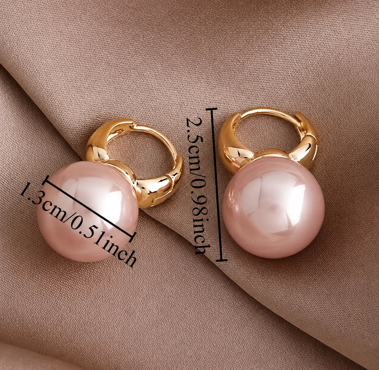 Breast Cancer Awareness | Classic Pearl Earrings