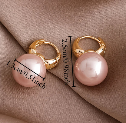 Breast Cancer Awareness | Classic Pearl Earrings