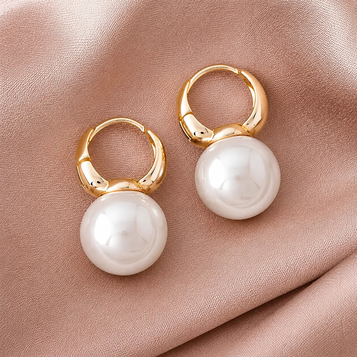 Breast Cancer Awareness | Classic Pearl Earrings