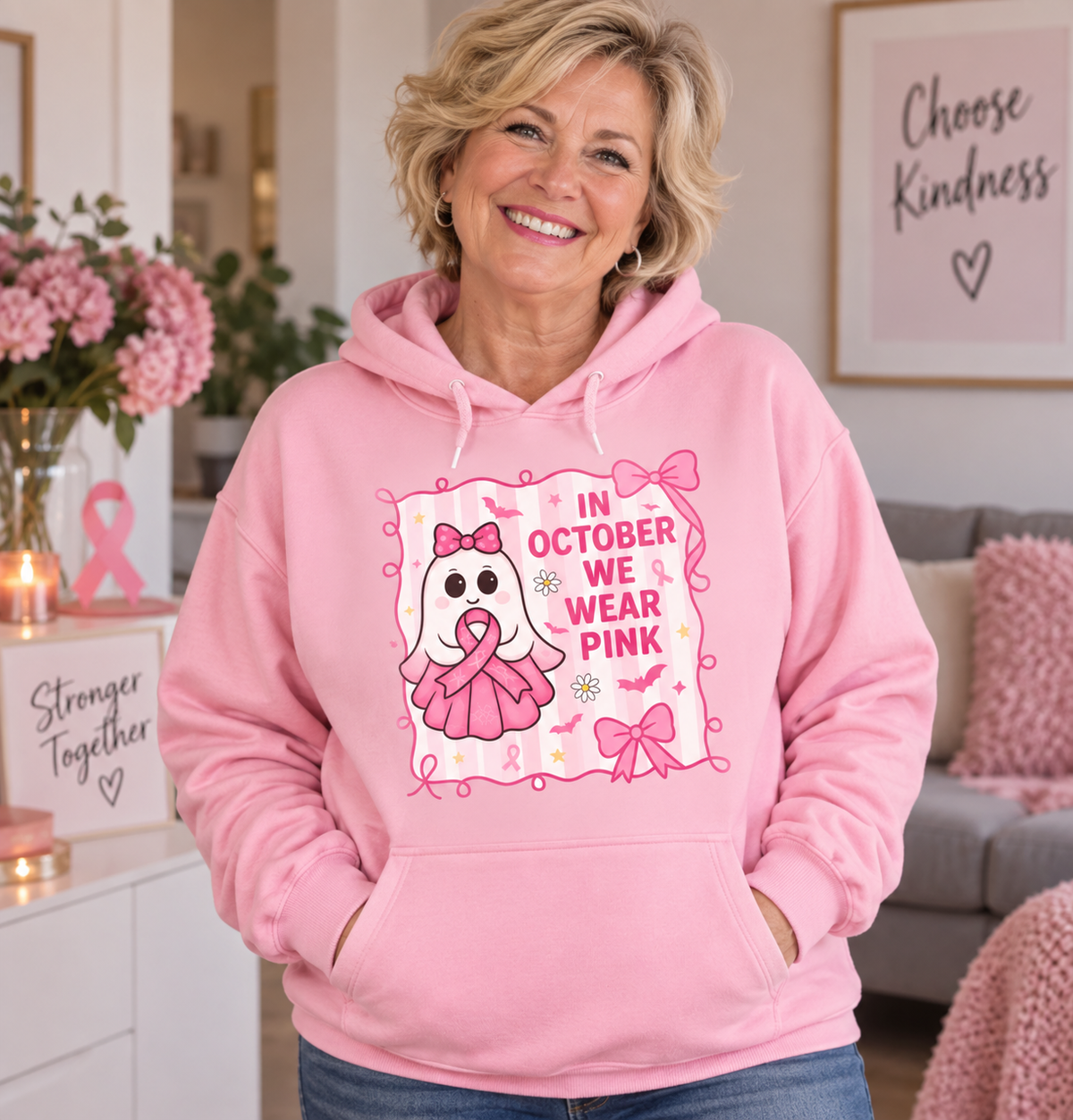 October We Wear Pink Hoodie