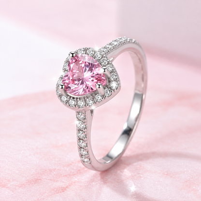 Love You Ribbon Pink Ring | Breast Cancer Awareness