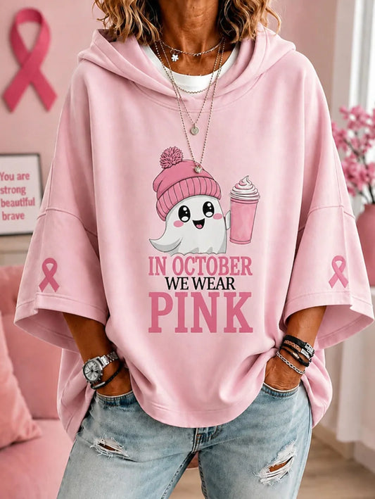 October we wear Pink Sweater | Breast Cancer Awareness
