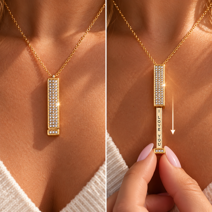 Breast Cancer Awareness Month | I Love You Necklace