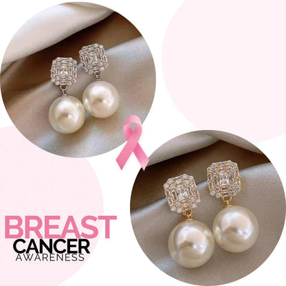 Breast Cancer Awareness | Luxe Pearl Earrings