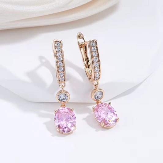 Breast Cancer Awareness | Hanging Sparkle Earrings