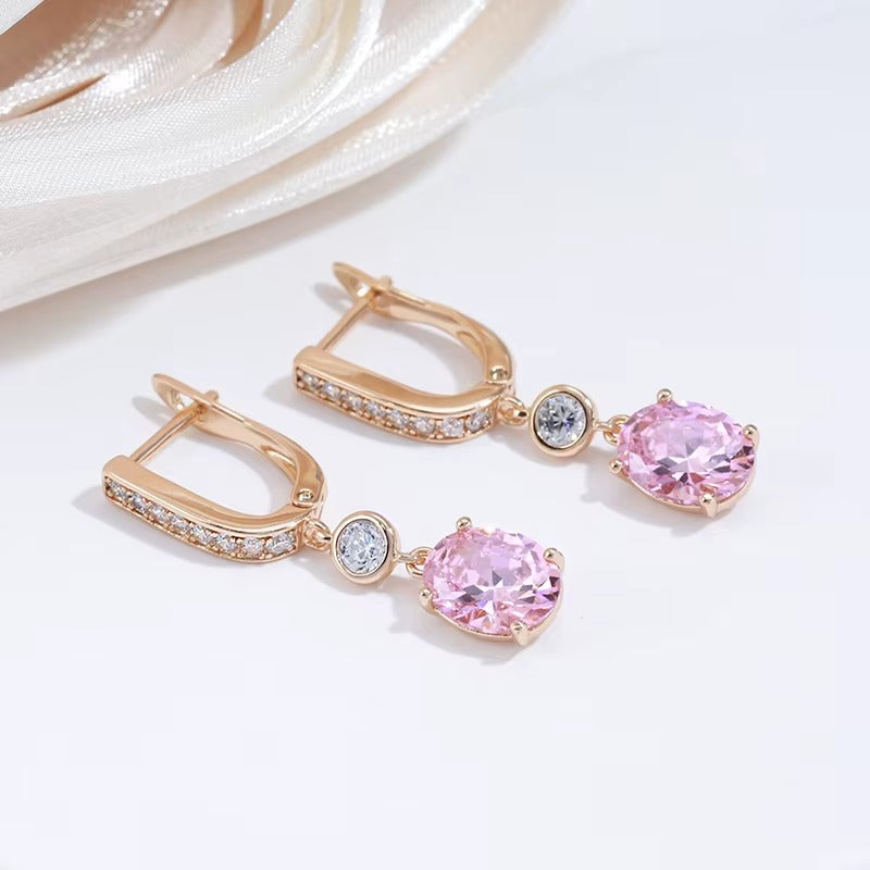 Breast Cancer Awareness | Hanging Sparkle Earrings