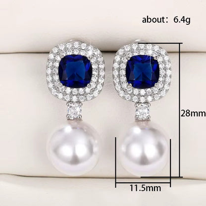 Ovarian Cancer Awareness Pearl Earrings