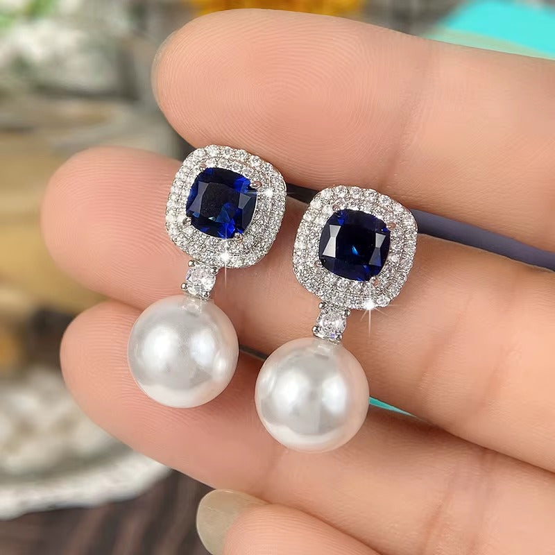 Ovarian Cancer Awareness Pearl Earrings
