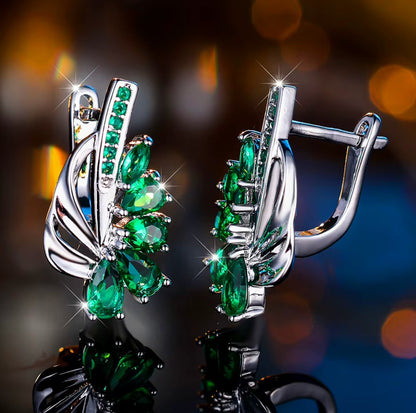 Emerald Wings of Hope™ Earrings – Ovarian Cancer Awareness