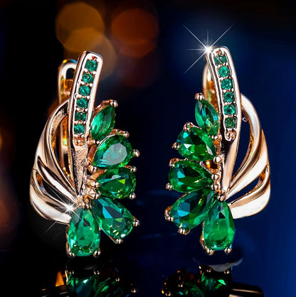Emerald Wings of Hope™ Earrings – Ovarian Cancer Awareness