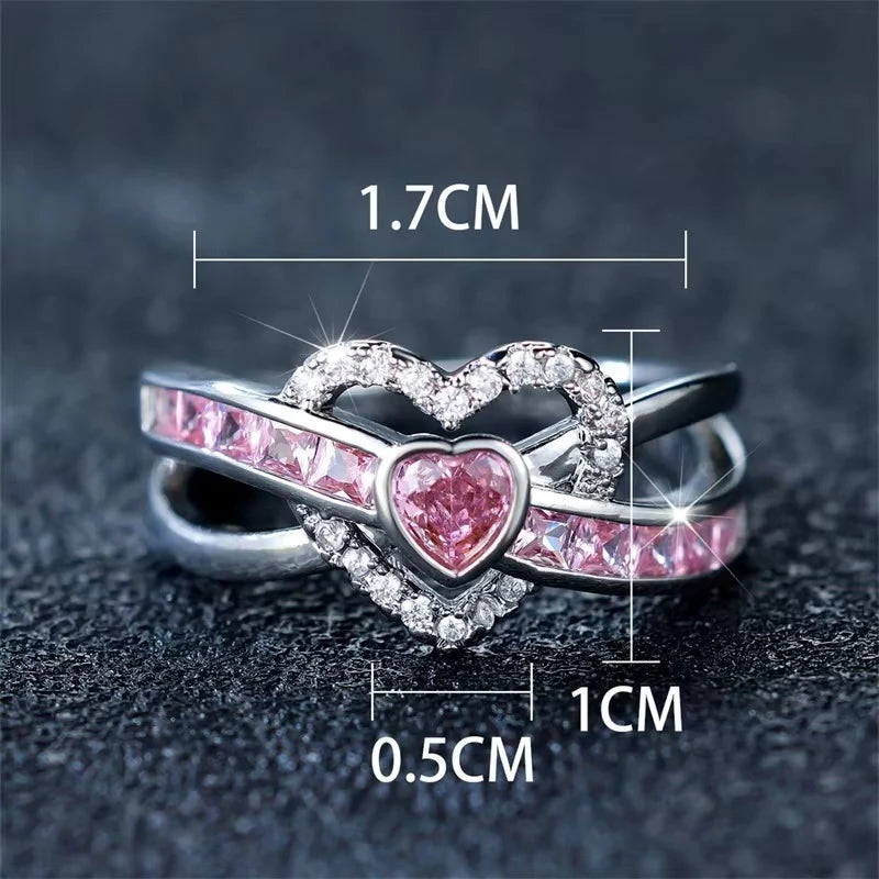 Double Love Ring | Breast Cancer Awareness