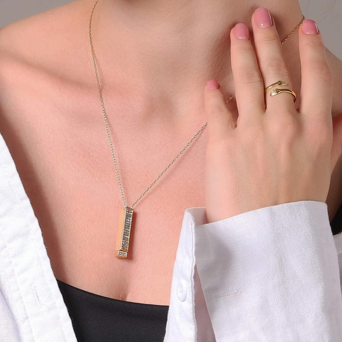 Breast Cancer Awareness Month | I Love You Necklace