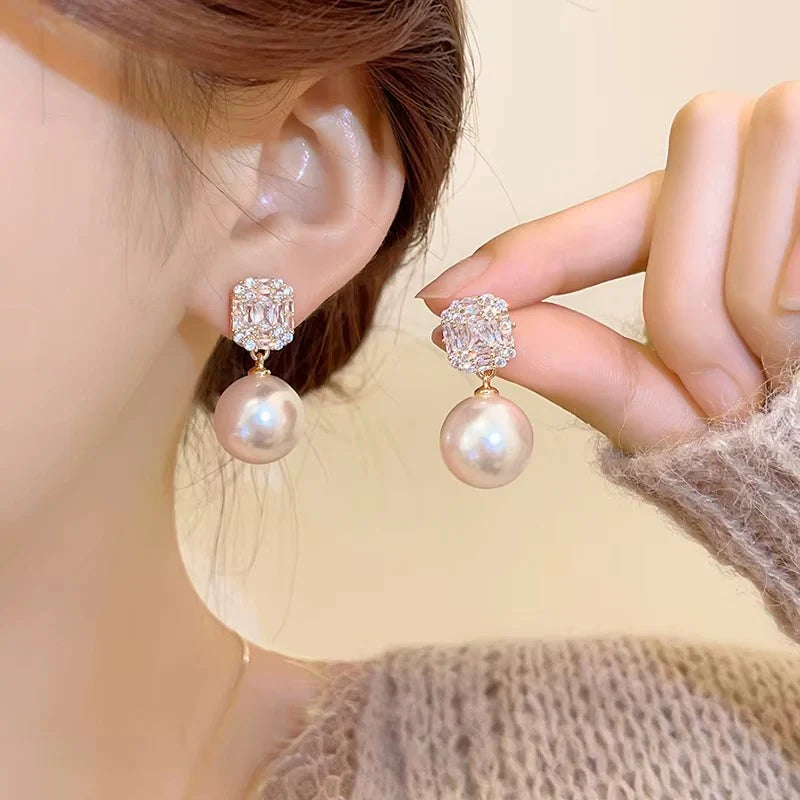 Breast Cancer Awareness | Luxe Pearl Earrings