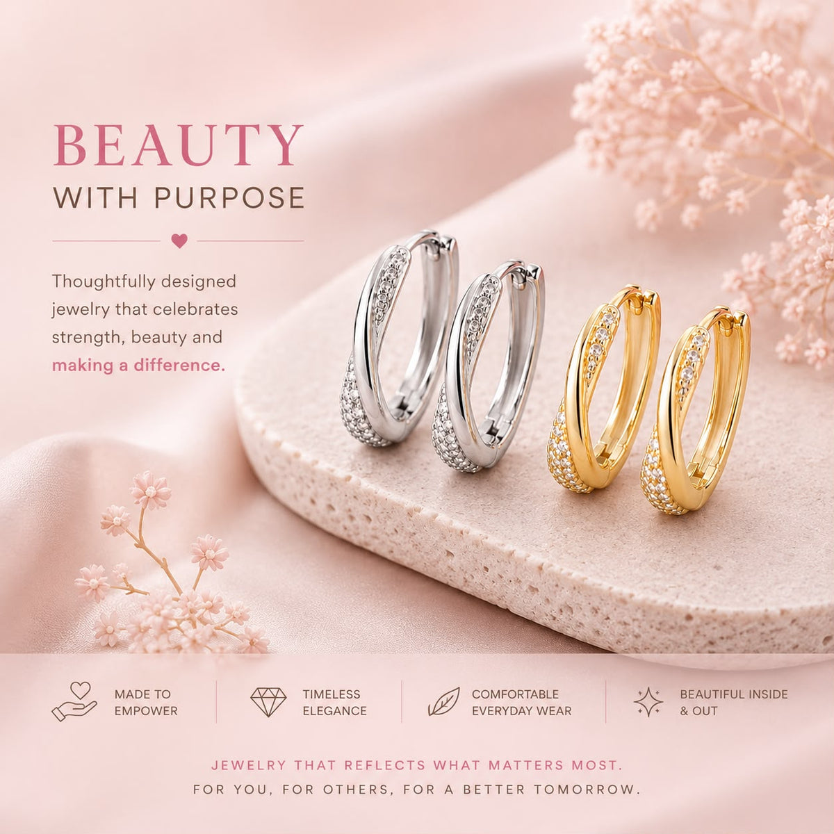 Cancer Awareness | Exclusive Hope Earrings
