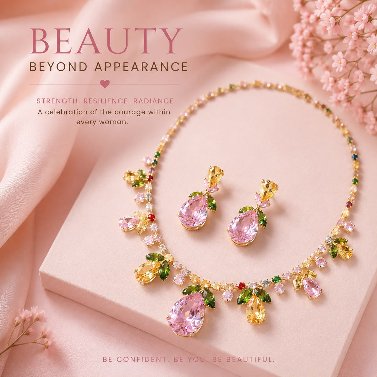 Cancer Awareness | Multicolor Waterdrop Set