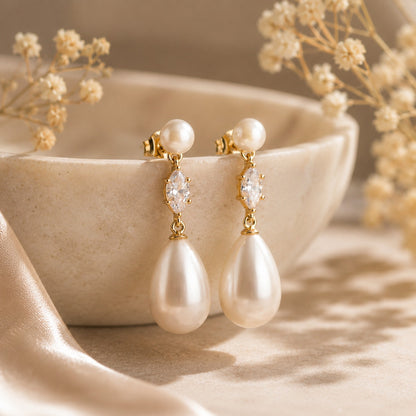 Breast Cancer Awareness | Classic Hanging Pearl Drops