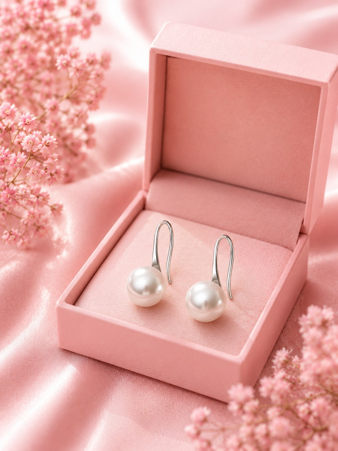Breast Cancer Awareness | Pearl Earrings