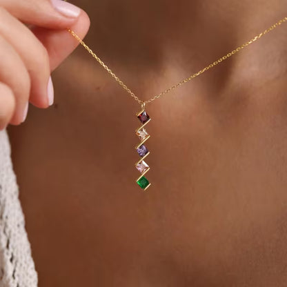 All Cancer Awareness | Five Stones Necklace
