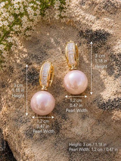 Breast Cancer Awareness | Blush Pearl Earrings